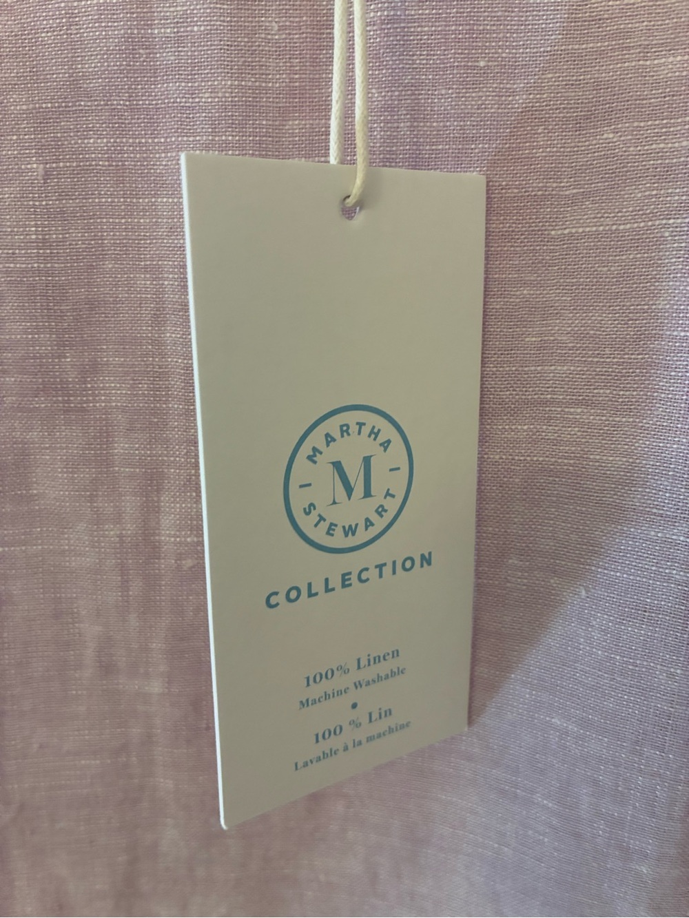 NEW Martha Stewart Collection Linen Light Lavender Women's Boatneck Top Large - Picture 7 of 8